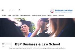 BSP Business School Berlin's Website Screenshot