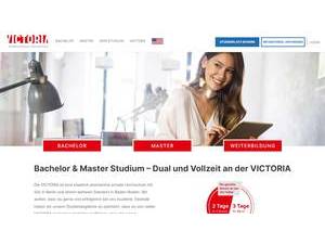 VICTORIA Internationale Hochschule's Website Screenshot