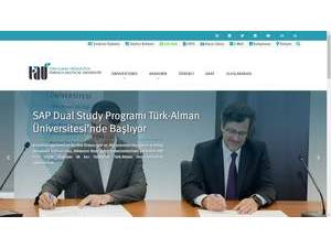 Turkish-German University's Website Screenshot