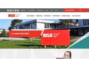 Institut National des Sciences Appliquées de Rennes's Website Screenshot