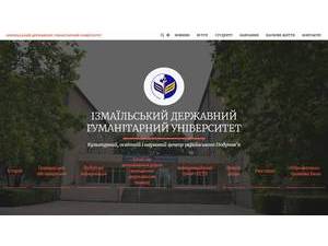 Izmail State University of Humanities's Website Screenshot