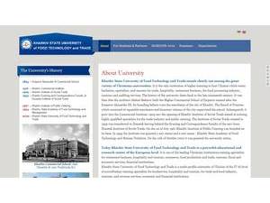 Kharkiv State University of Food Technology and Trade's Website Screenshot