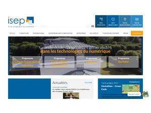 Graduate School of Engineers in Paris's Website Screenshot