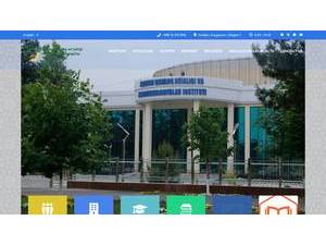 Andijon Qishloq Xo'jalik Instituti's Website Screenshot