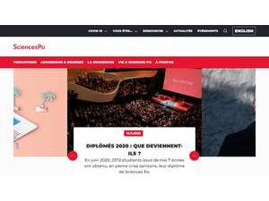 Institut d'Études Politiques de Paris's Website Screenshot