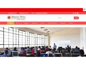 Maasai Mara University's Website Screenshot