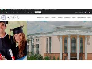 Навоиский Государственный Горный Институт's Website Screenshot
