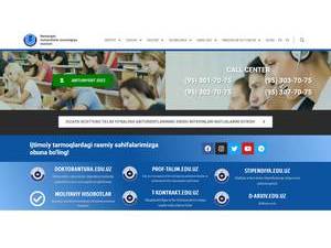 Namangan Muhandislik-Texnologiya Instituti's Website Screenshot