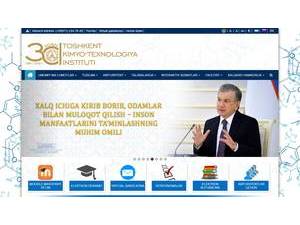 Toshkent Kimyo-Texnologiya Instituti's Website Screenshot