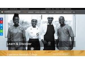 Marshalls University College's Website Screenshot