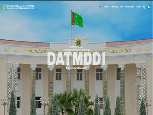 Dovletmammet Azadi Turkmen National Institute of World Languages's Website Screenshot