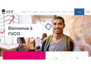 Université Catholique de l'Ouest's Website Screenshot