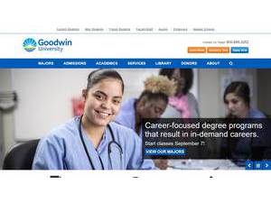 Goodwin University's Website Screenshot