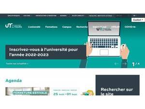 Université de Tours's Website Screenshot