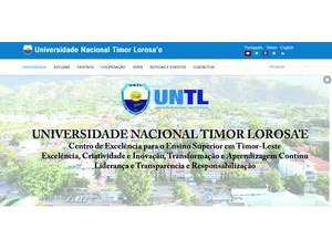 Universidade Nacional Timor Lorosa'e's Website Screenshot