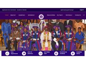 Anglican University College of Technology's Website Screenshot