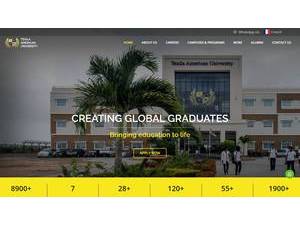 Texila American University, Guyana's Website Screenshot