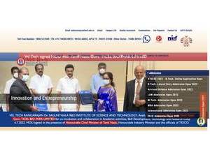 Vel Tech Rangarajan Dr. Sagunthala R&D Institute of Science and Technology's Website Screenshot