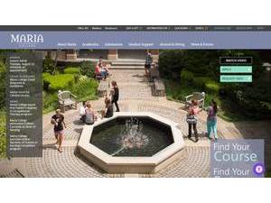 Maria College's Website Screenshot