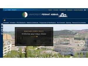 Université Mohamed Lamine Debaghine de Sétif 2's Website Screenshot