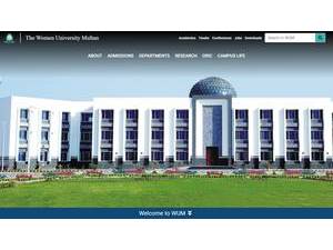 وؤمن یونیورسٹی ملتان‎'s Website Screenshot