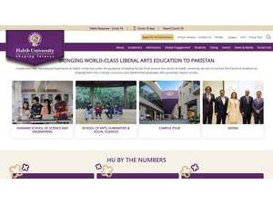 Habib University's Website Screenshot