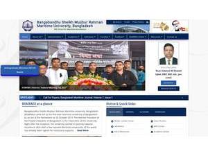 Bangabandhu Sheikh Mujibur Rahman Maritime University's Website Screenshot