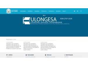 Universidade Lueji A'Nkonde's Website Screenshot