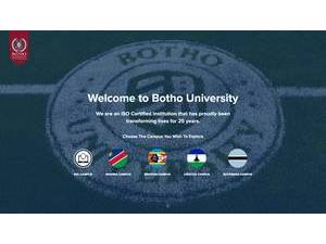 Botho University's Website Screenshot