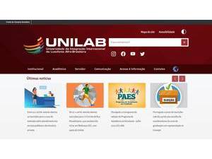 University of International Integration of the Afro-Brazilian Lusophony's Website Screenshot