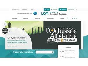 University of Clermont Auvergne's Website Screenshot