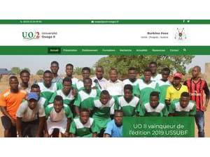 Université Ouaga II's Website Screenshot