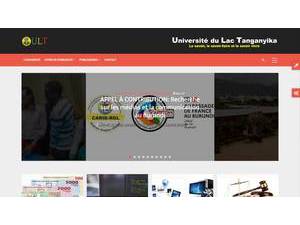 Université du Lac Tanganyika's Website Screenshot