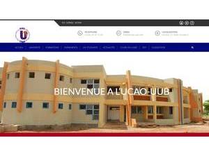 Catholic University of West Africa, Burkina Faso's Website Screenshot
