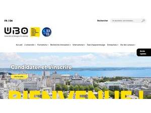 Université de Bretagne Occidentale's Website Screenshot