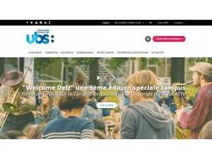 Université Bretagne Sud's Website Screenshot