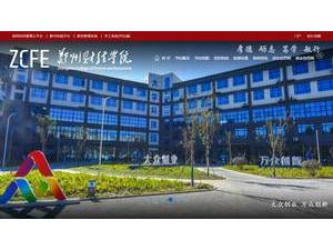 郑州财经学院's Website Screenshot