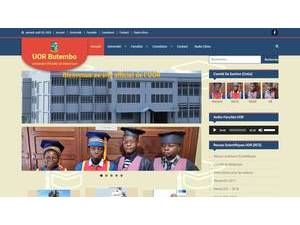 Université Officielle de Ruwenzori's Website Screenshot