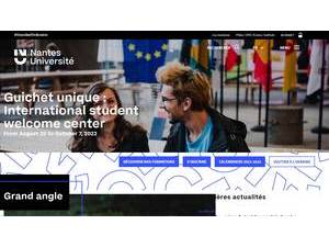 University of Nantes's Website Screenshot