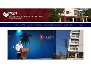 Instituto Superior de Relaciones Internacionales Raúl Roa García's Website Screenshot