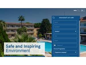 Neapolis University Pafos's Website Screenshot