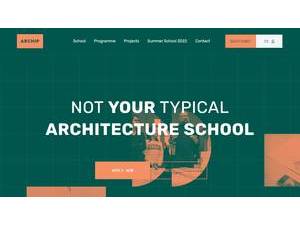 Architectural Institute in Prague's Website Screenshot