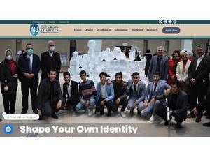 Al Alamein International University's Website Screenshot