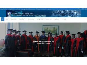 Addis Ababa Science and Technology University's Website Screenshot