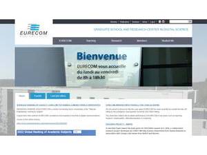 Eurecom's Website Screenshot