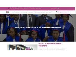 École de Management du Gabon's Website Screenshot