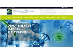 African University of Management's Website Screenshot