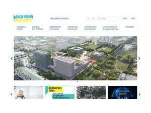 New Vision University's Website Screenshot