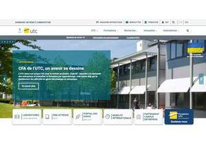 University of Technology of Compiègne's Website Screenshot