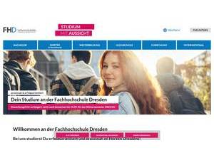Fachhochschule Dresden's Website Screenshot